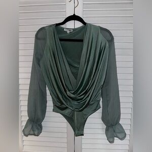 Fashion nova bodysuit - sage